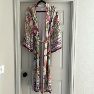Zara Floral Kimono Robe